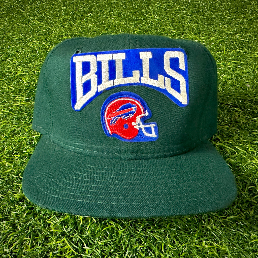 90’s New Era NFL Pro Model Snapback Hat Buffalo Bills Forest Green NEW!