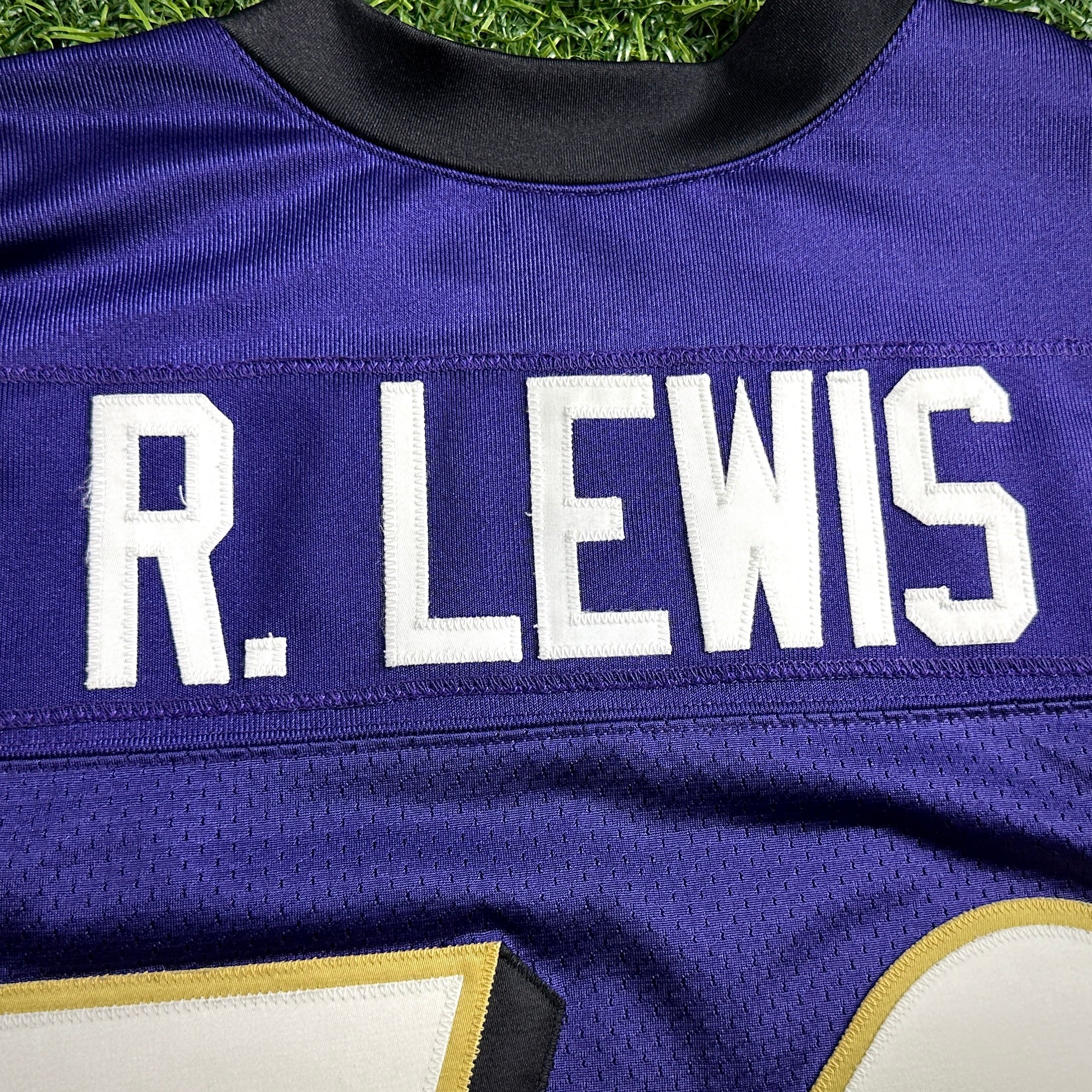 2001 Reebok NFL Authentic Jersey Baltimore Ravens Ray Lewis Sz. 52 Helmet Tag Vintage