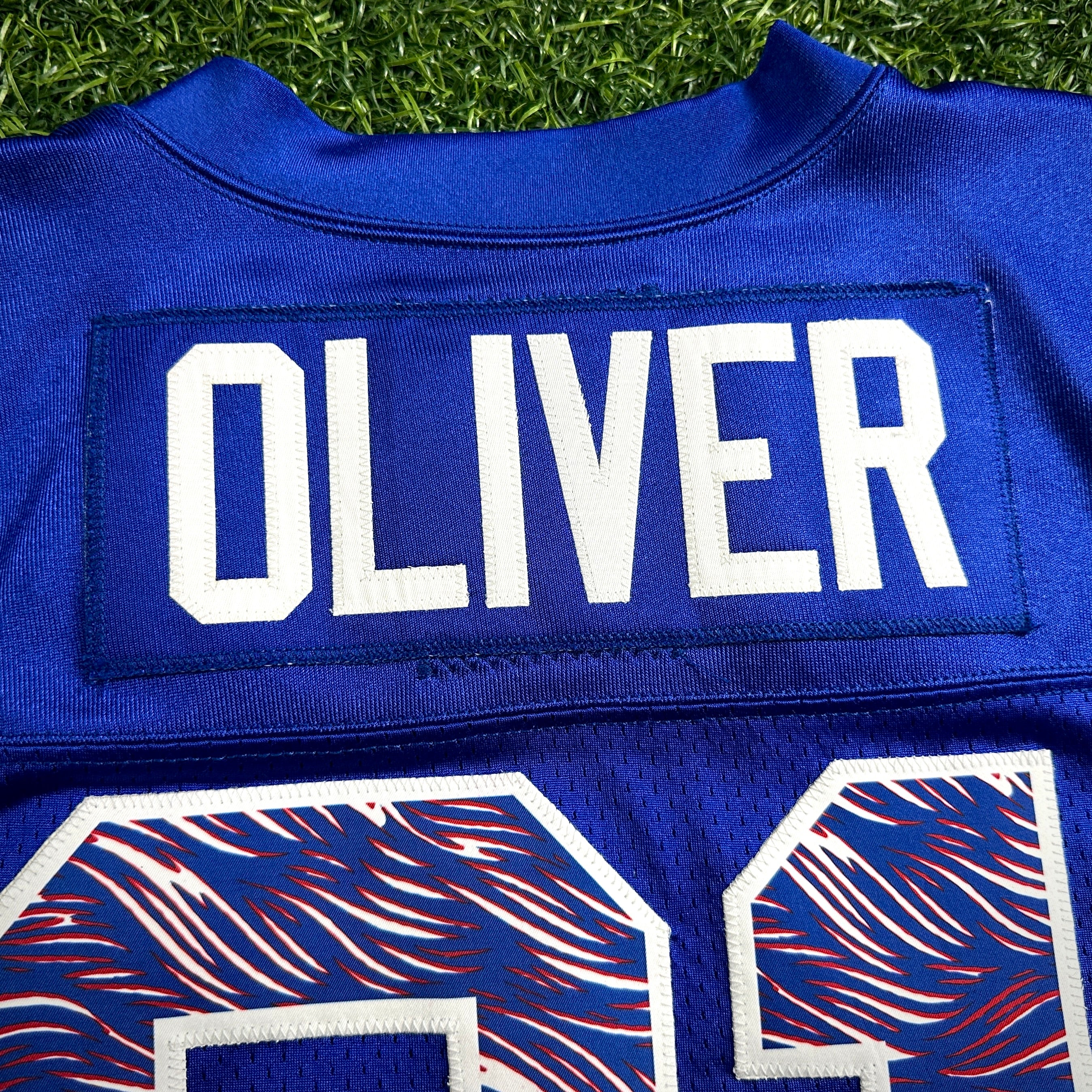 8/11/2021 Nike NFL Game Used Practice Jersey Buffalo Bills Ed Oliver Autograph