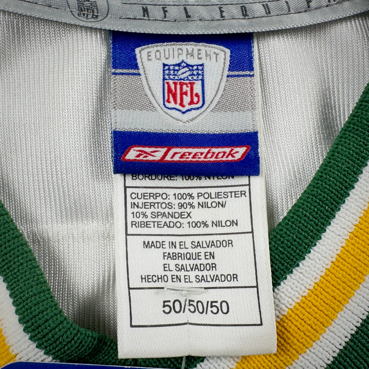 New! 2002 Reebok NFL Authentic Jersey Green Bay Packers Brett Favre Sz. 50 White NWT Vintage