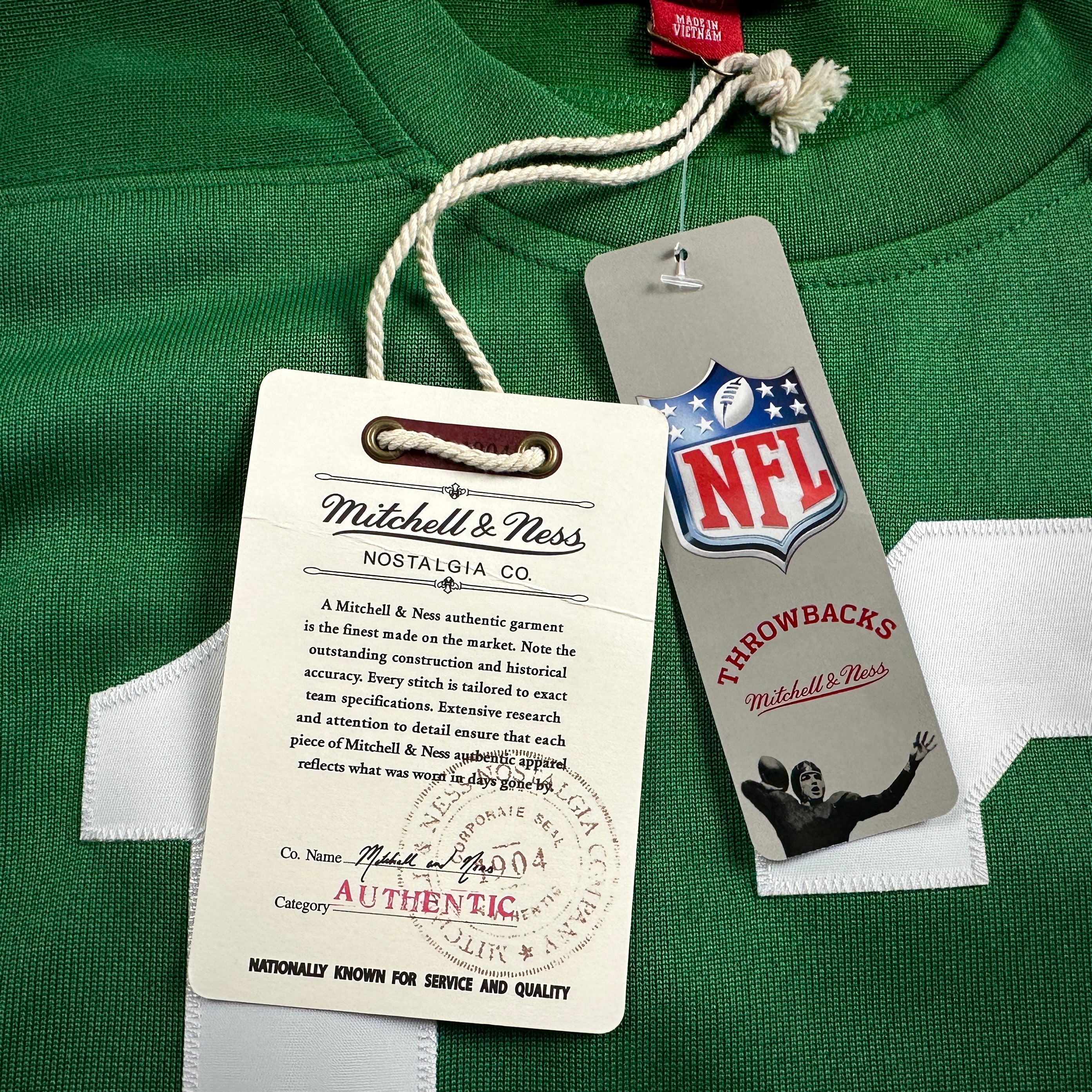 New! Mitchell & Ness AFL 1968 Authentic Throwback Jersey New York Jets Joe Namath Sz. 40 (M)