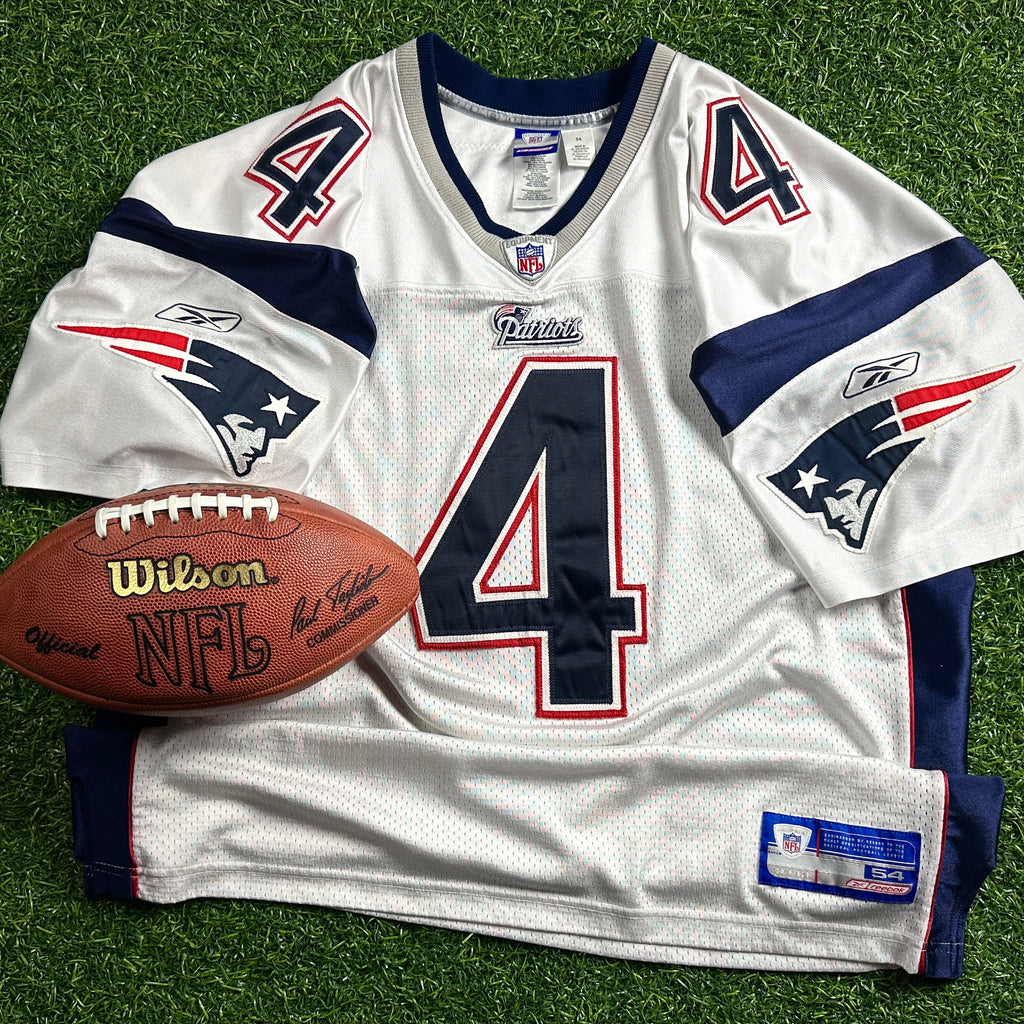 2002 Reebok NFL Authentic Jersey New England Patriots Adam Vinatieri Sz. 54 HOF