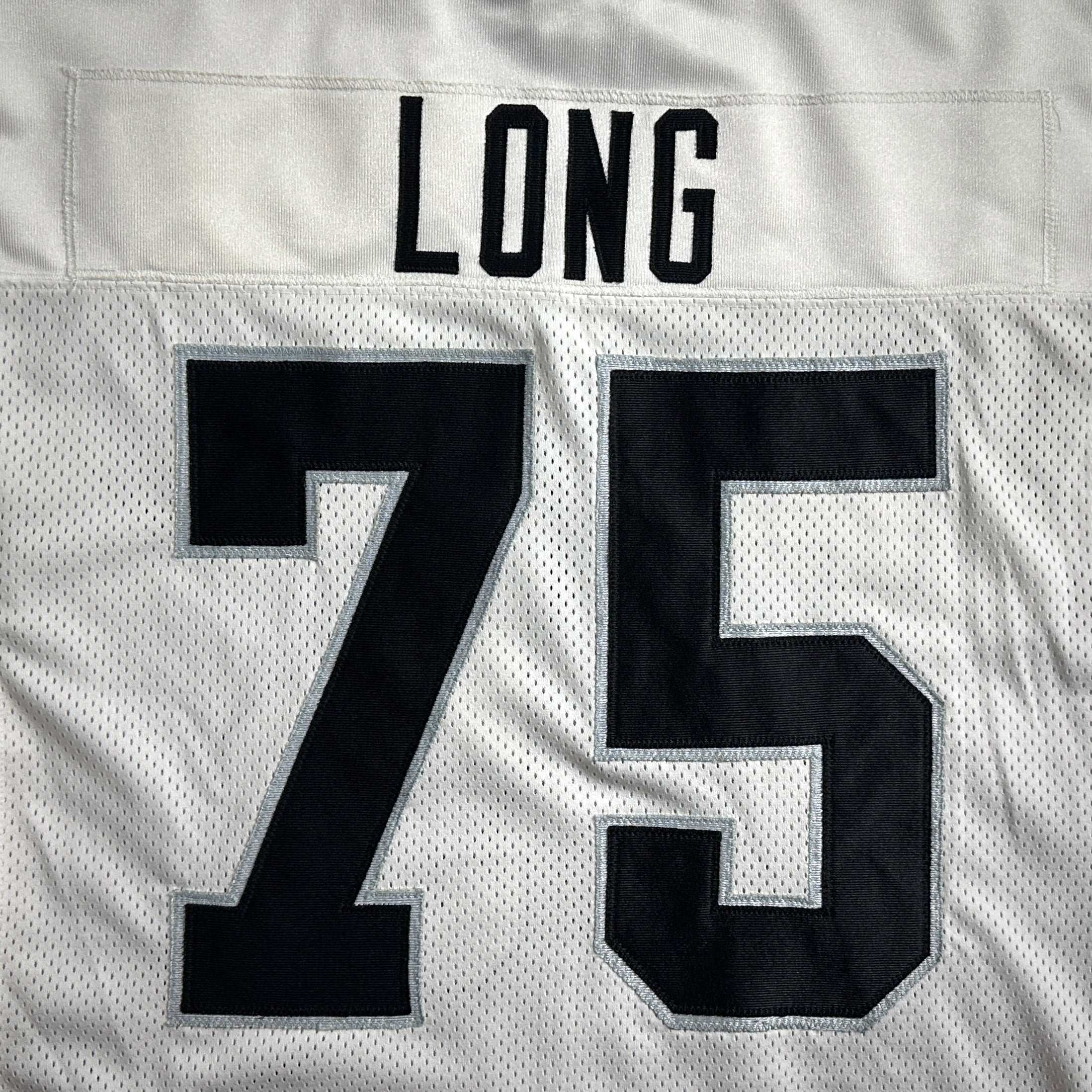 2001 Reebok NFL Authentic Jersey Oakland Raiders Howie Long Sz. 46 Helmet Tag