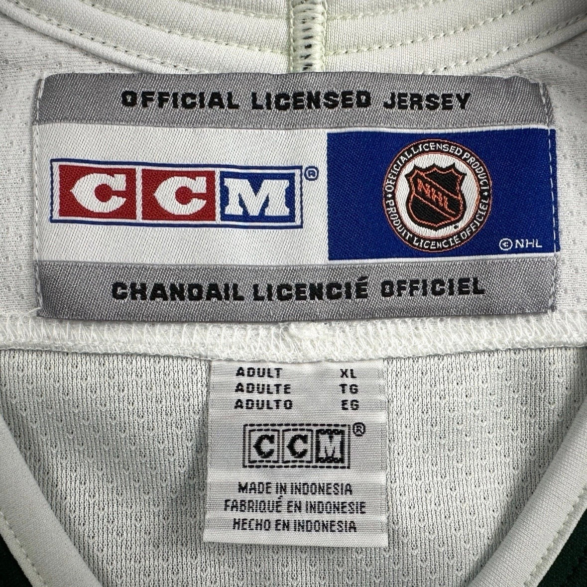 New! 2005/06 CCM NHL Dallas Stars White Away Jersey Sz. XL Vintage NWT