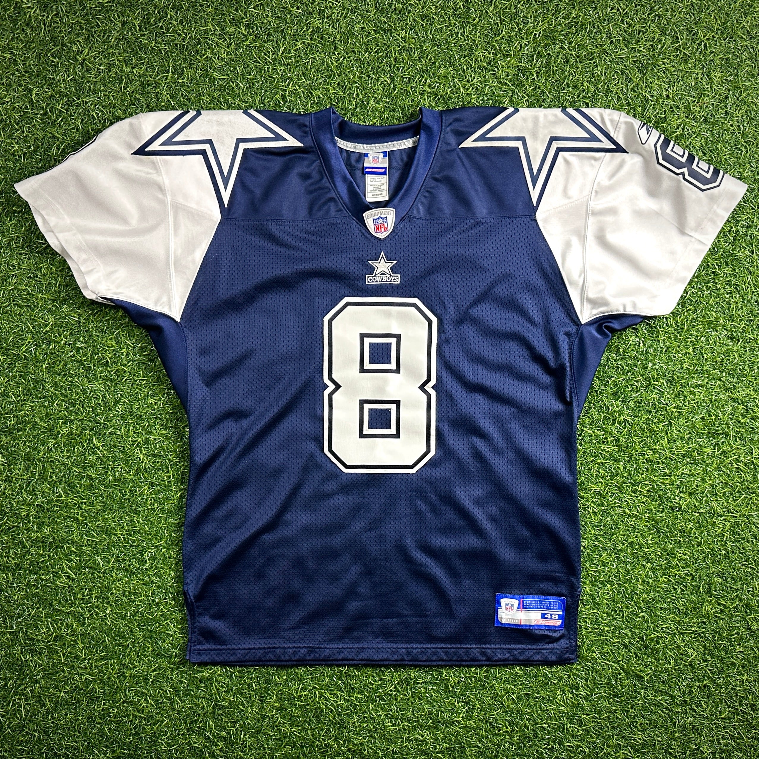 Reebok NFL Authentic Jersey Dallas Cowboys Troy Aikman 48 Throwback Double Star