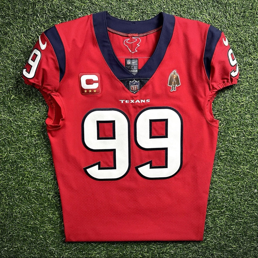 2020 Nike NFL Team Issued Red Game Jersey Houston Texans JJ Watt Autograph COA