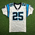2004 Reebok NFL Game Used Worn Jersey Carolina Panthers Joey Harris Sz 40 Rookie