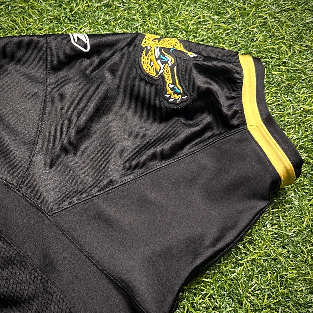 2005 Reebok NFL Authentic Jersey Jacksonville Jaguars Byron Leftwich Sz 50 Black