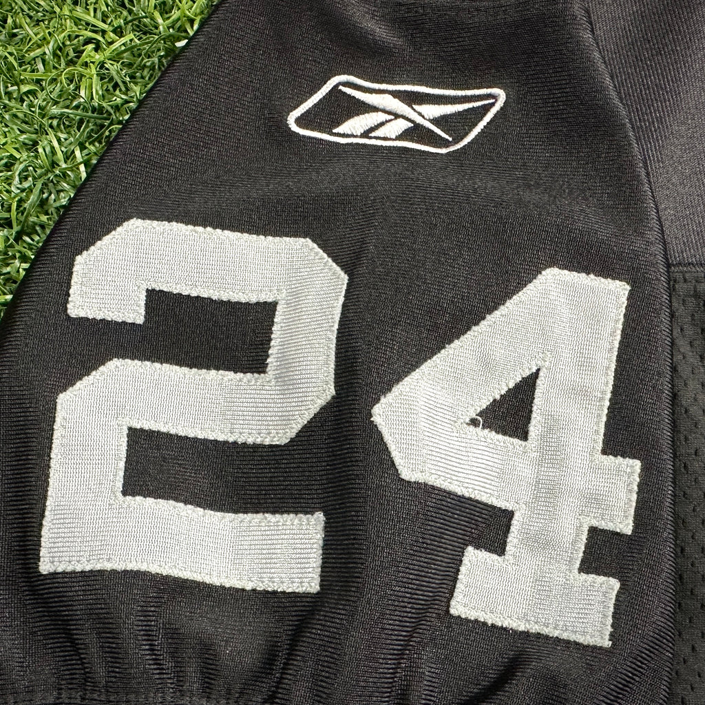 2001 Reebok NFL Authentic Jersey Oakland Raiders Charles Woodson Sz. 48 Vintage