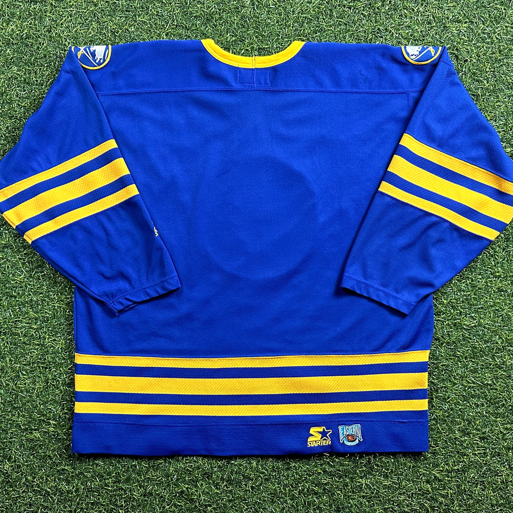 1995 Starter NHL Jersey Buffalo Sabres Blue Away Sz. 2XL Vintage
