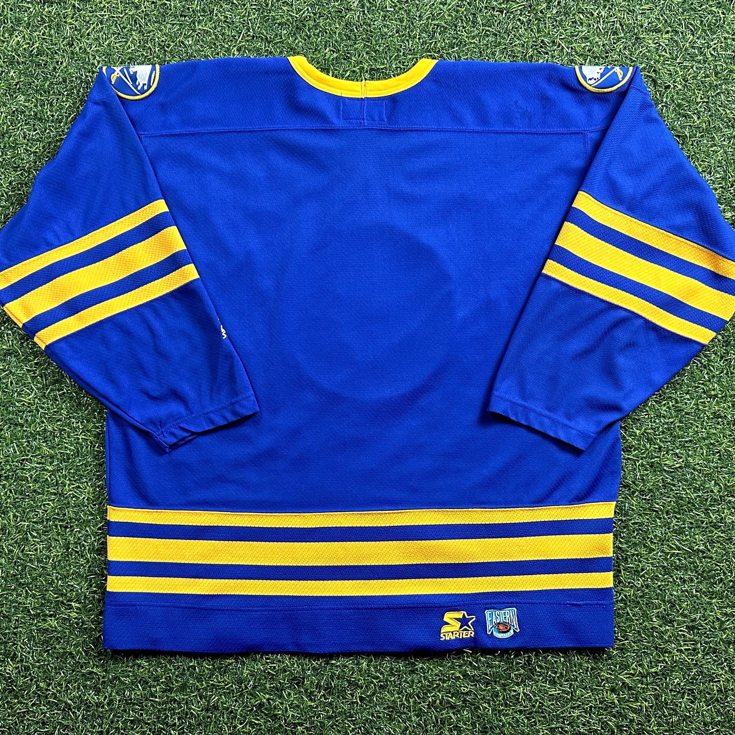 1995 Starter NHL Jersey Buffalo Sabres Blue Away Sz. 2XL Vintage