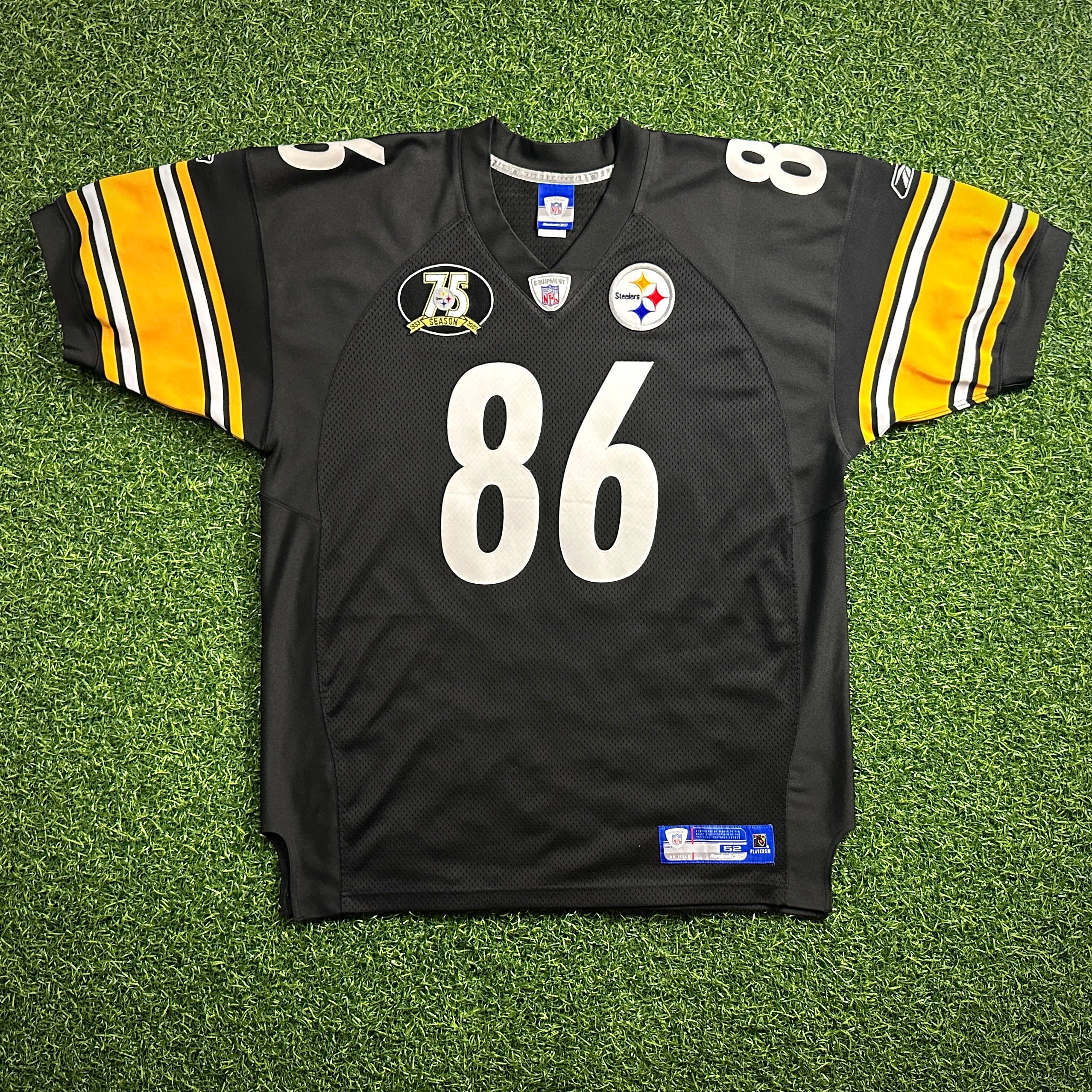 2007 Reebok NFL Authentic Jersey Pittsburgh Steelers Hines Ward Sz. 52 75th Anniversary