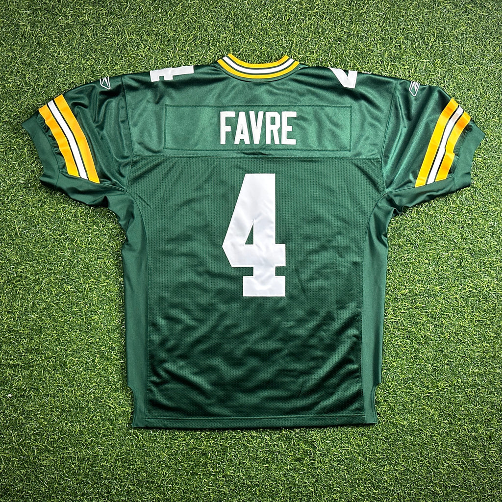 New! Reebok NFL Authentic Jersey Green Bay Packers Brett Favre Sz. 50 Vintage