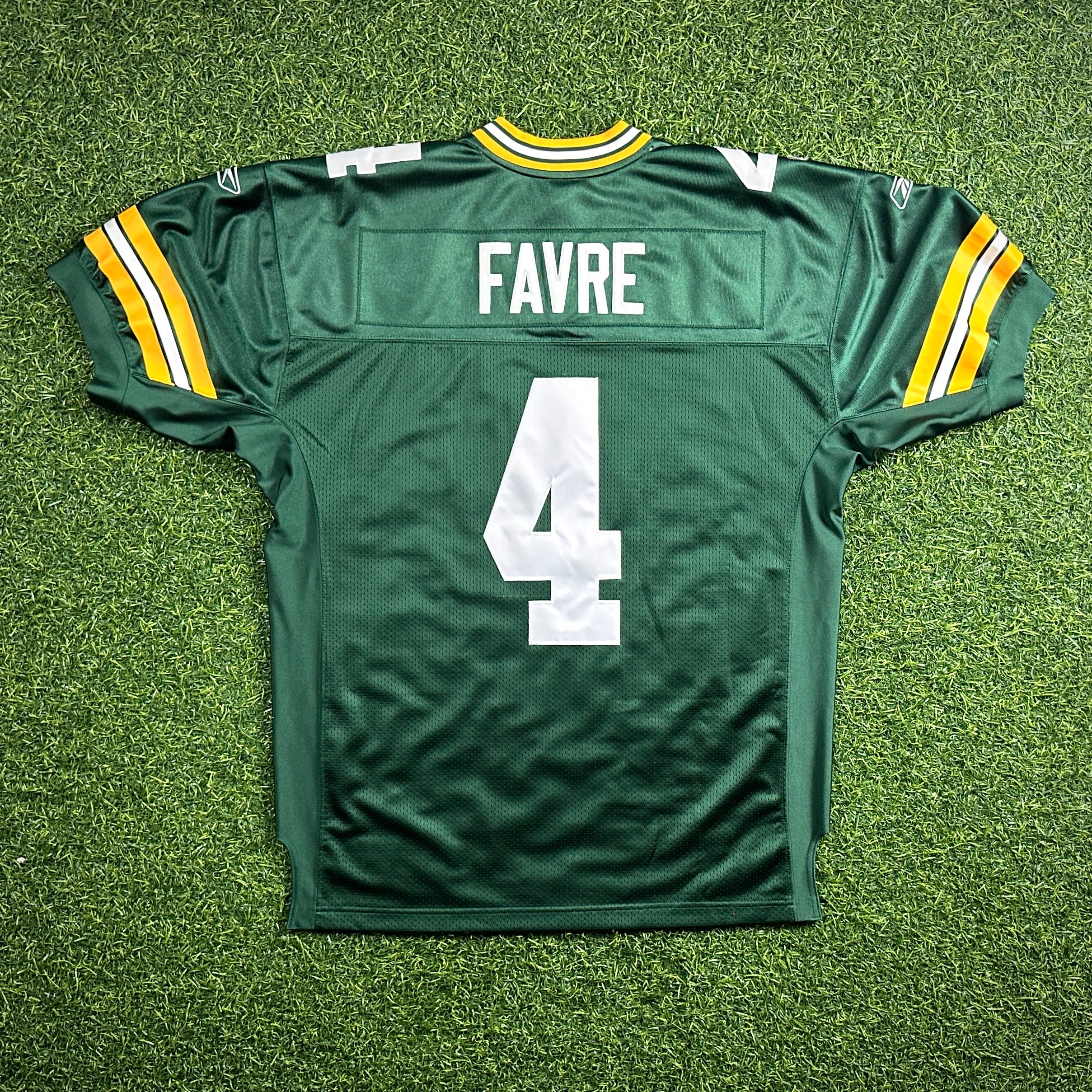 New! Reebok NFL Authentic Jersey Green Bay Packers Brett Favre Sz. 50 Vintage