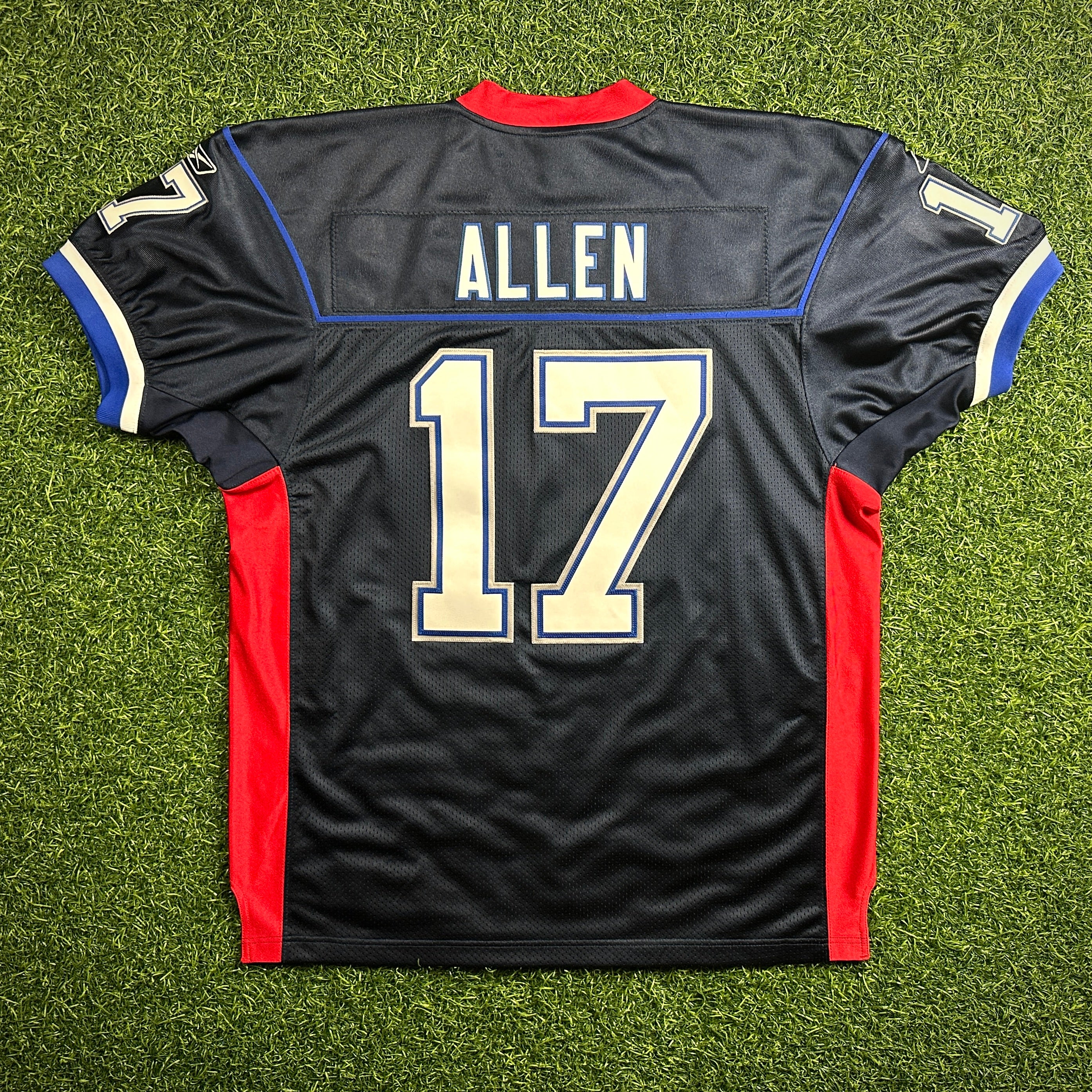 New! Reebok NFL Authentic Reverse Retro Jersey Buffalo Bills Josh Allen Sz. 52 Alt Logo