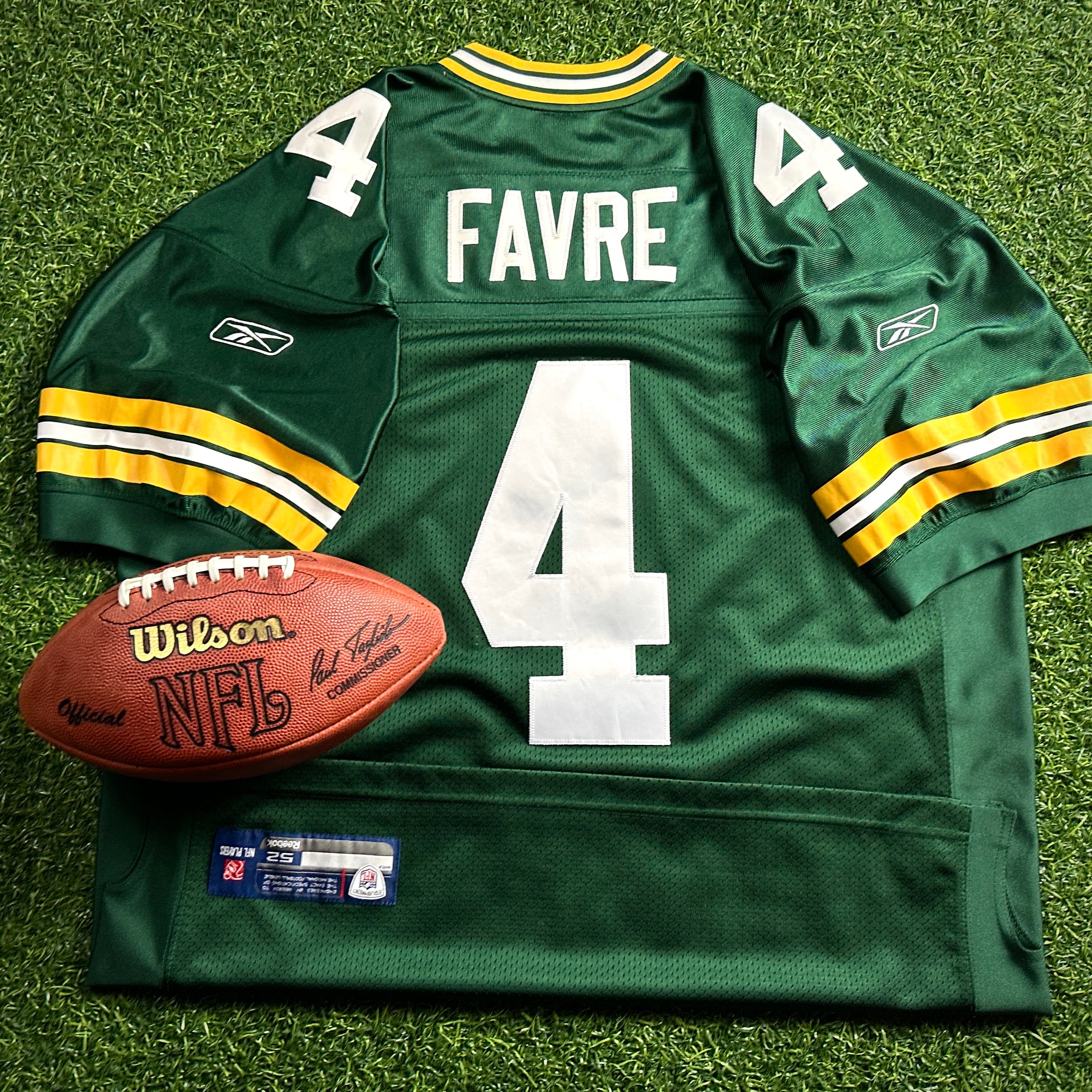 Reebok NFL Authentic Jersey Green Bay Packers Brett Favre Sz. 52 Vintage