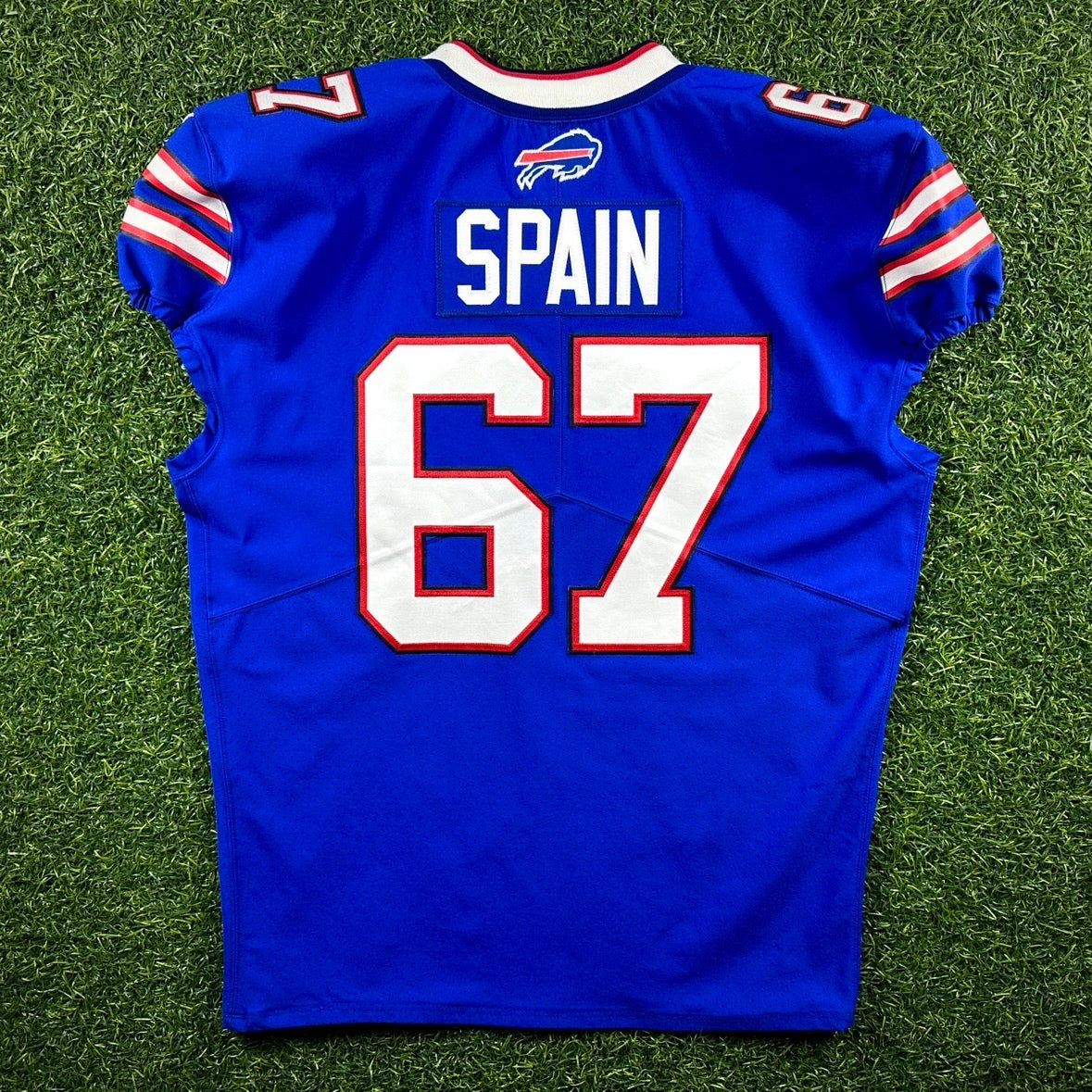 2020 Nike NFL Team-Issued Game Jersey Buffalo Bills Quinton Spain Sz. 50 LINE Team COA