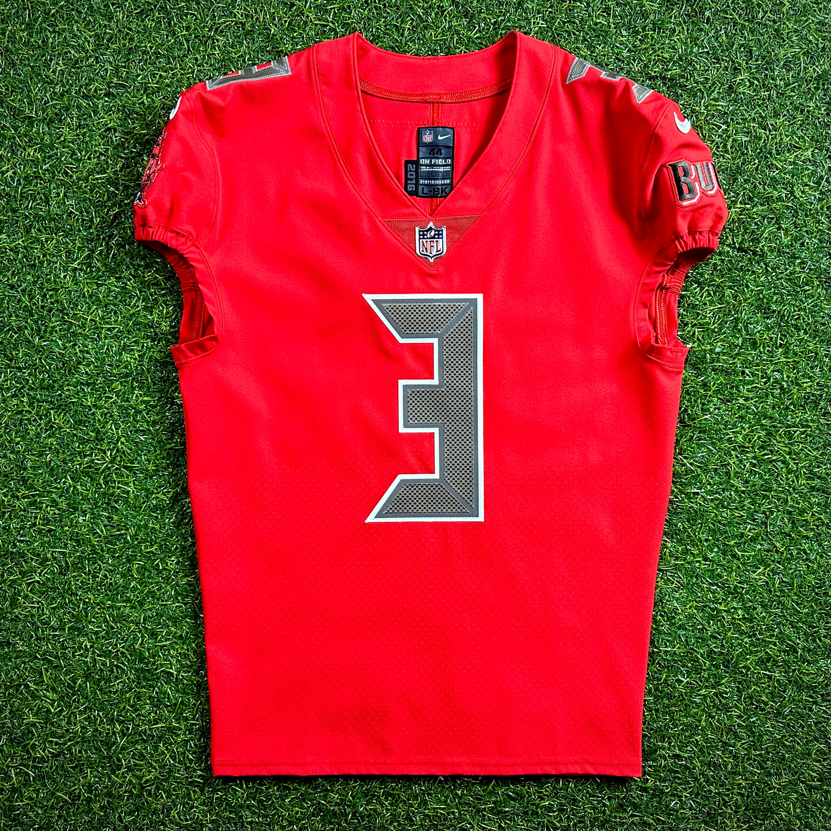 2017 Nike NFL Team-Issued Jersey Tampa Bay Buccaneers Jameis Winston Color Rush Sz. 44 L-BK