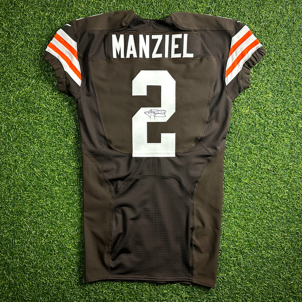 2014 Nike NFL Team Issued Jersey Cleveland Browns Johnny Manziel Autograph Rookie