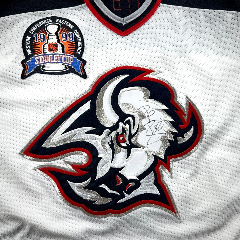 1998/99 CCM NHL Jersey Buffalo Sabres Rob Ray Sz. M Stanley Cup Autograph