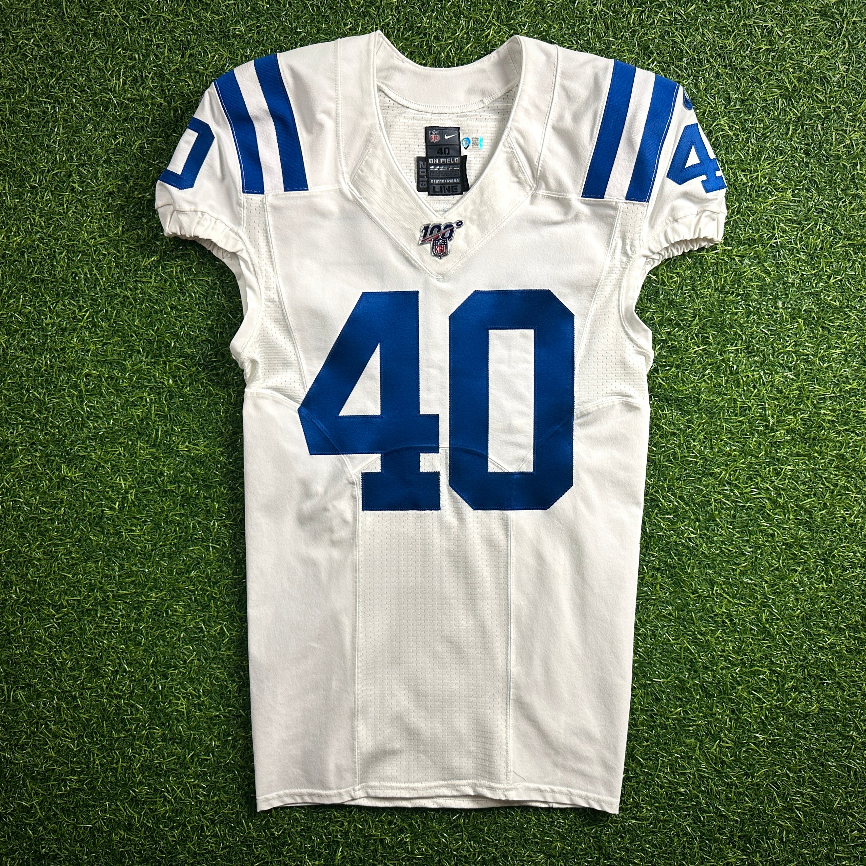 2019 Nike NFL Authentic Game-Issued Jersey Indianapolis Colts James Williams Team COA