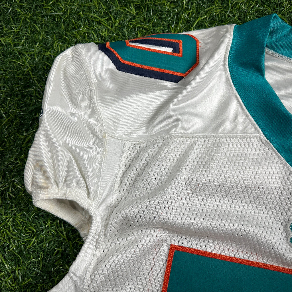2003 Reebok NFL Game Used Worn Jersey Miami Dolphins Brad Bedell Sz. 50 Vintage