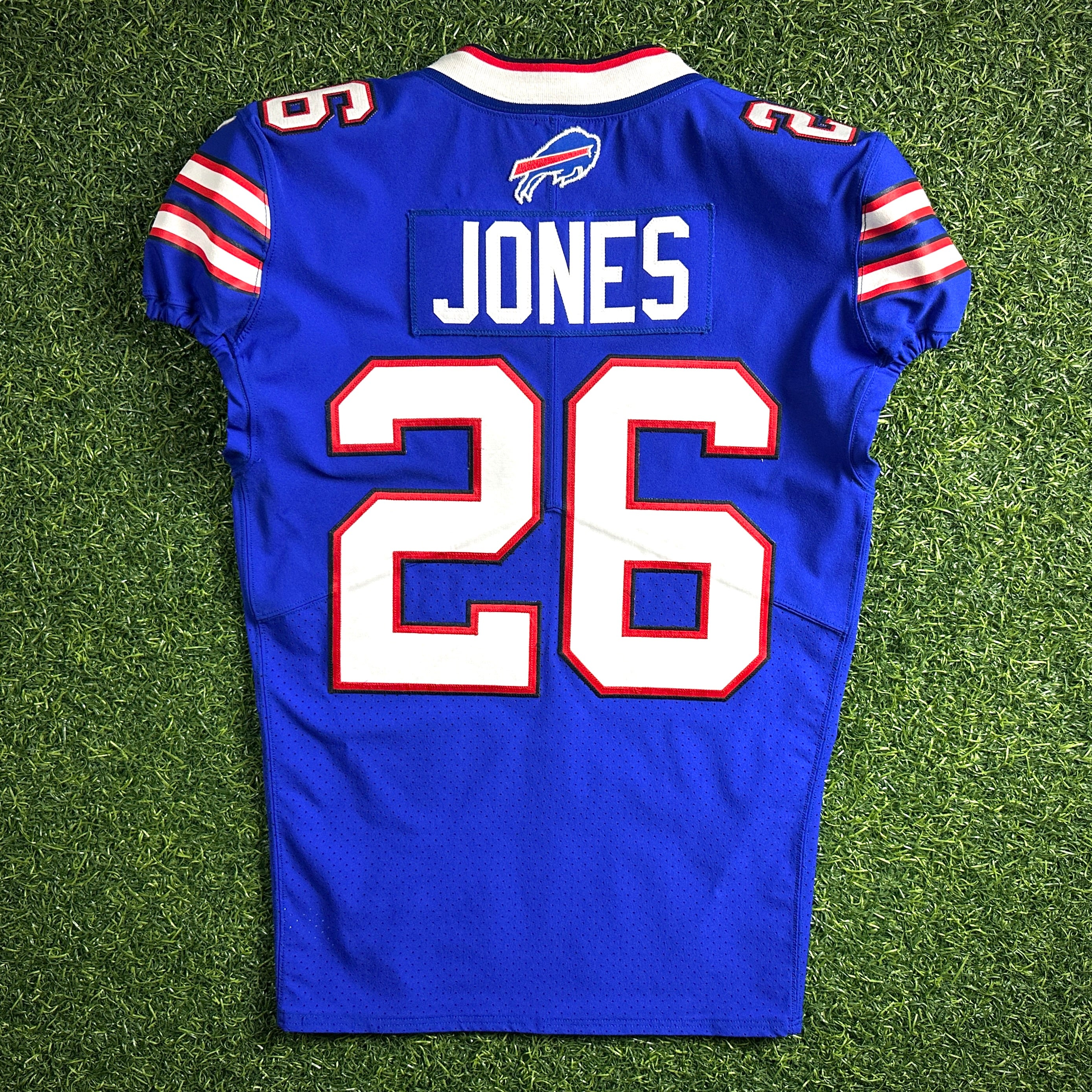 2018 Nike NFL Game Used Worn Jersey Buffalo Bills Taiwan Jones Team COA Captain