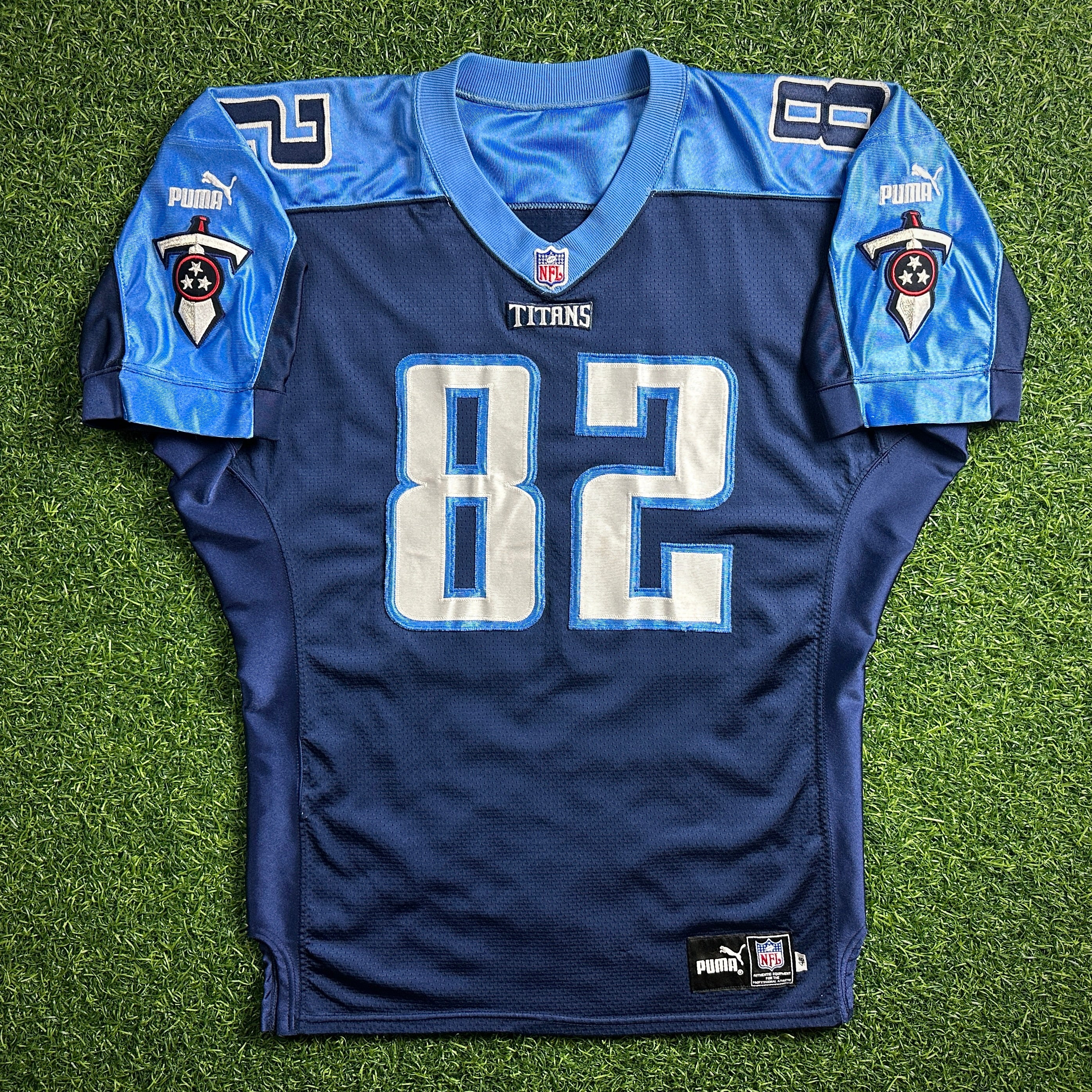 1999 Puma NFL Authentic Jersey Tennessee Titans Yancy Thigpen Sz. 46 Berlin WI