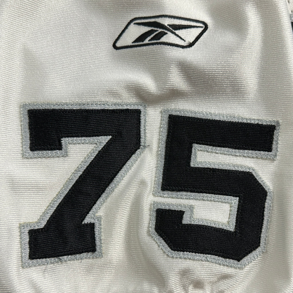 2001 Reebok NFL Authentic Jersey Oakland Raiders Howie Long Sz. 46 Helmet Tag