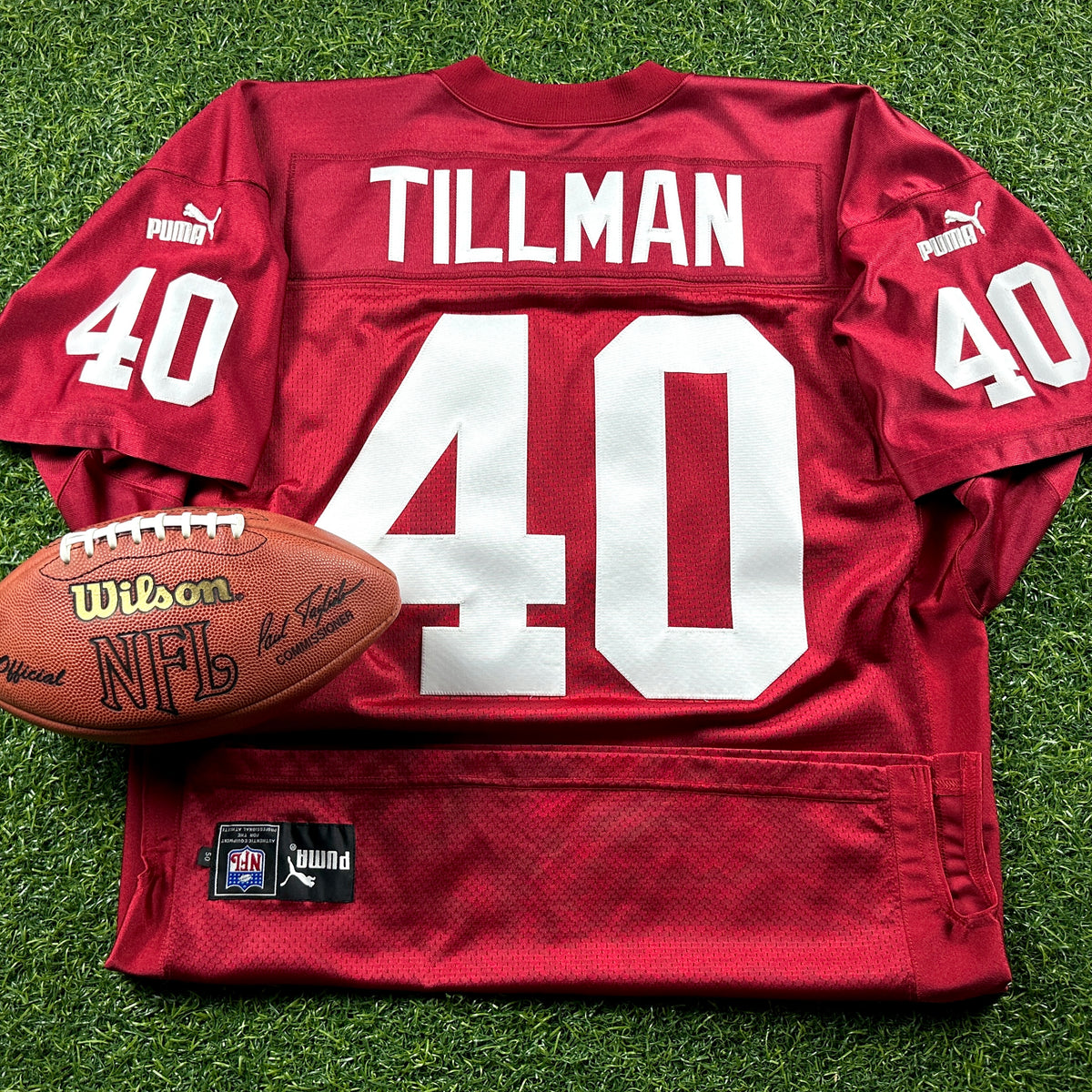 2000 Puma NFL Authentic Jersey Arizona Cardinals Pat Tillman Sz. 50 Vintage USA