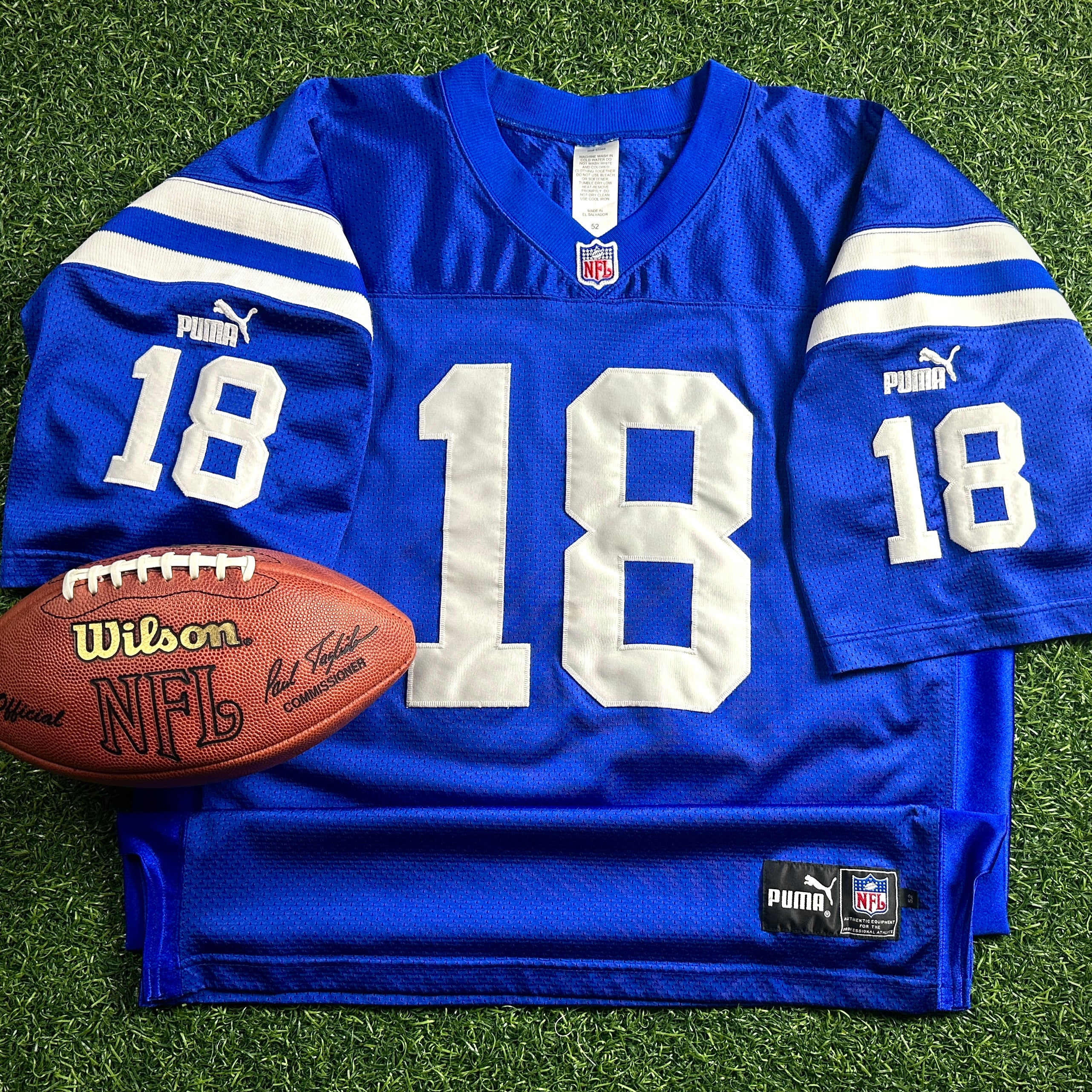 2000 Puma NFL Authentic Jersey Indianapolis Colts Peyton Manning Sz. 52 Vintage