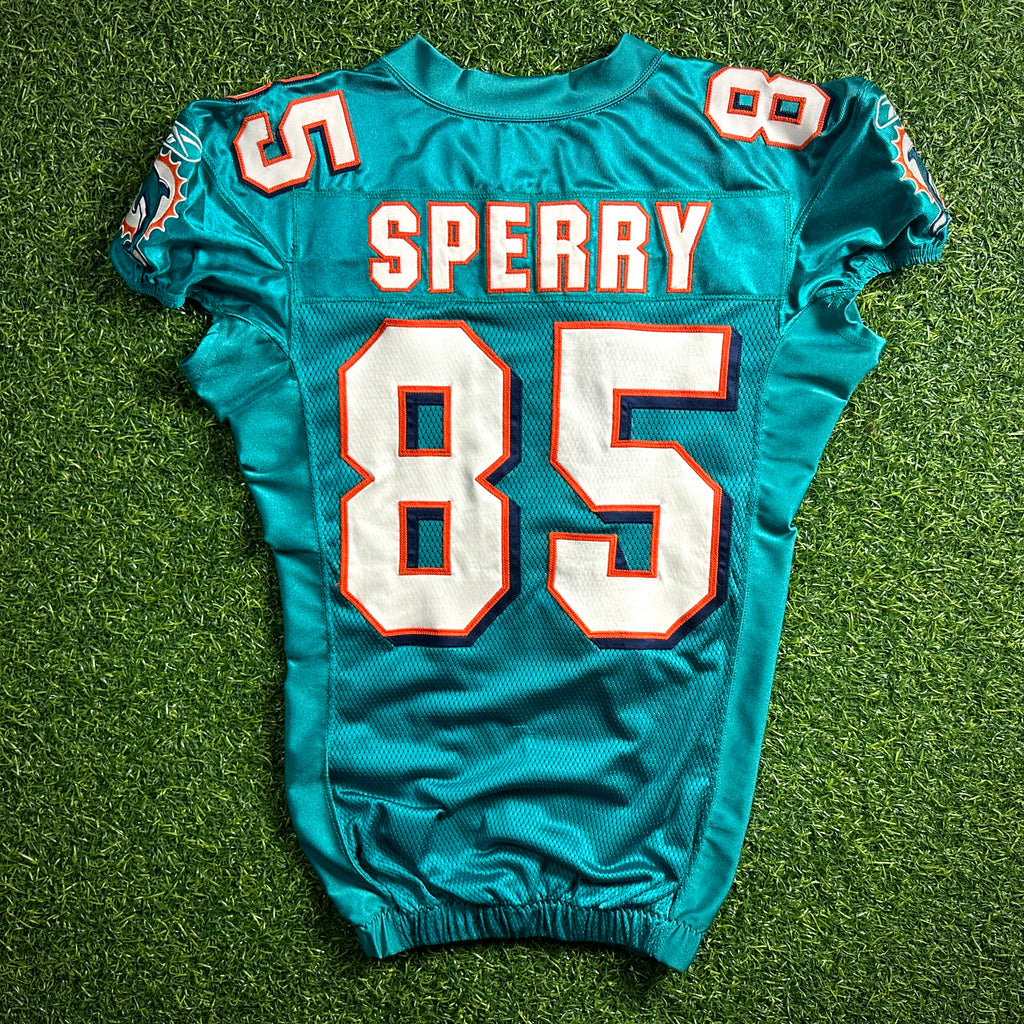 2009 Reebok NFL Authentic Game-Used Miami Dolphins Jersey Kory Sperry Rookie Sz. 46