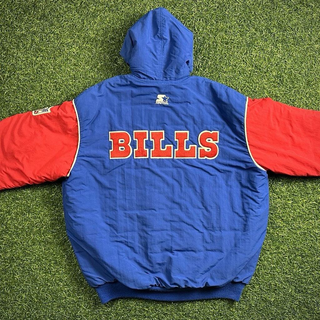 90’s Starter NFL Team Issued Sideline Jacket Buffalo Bills Sz. XL Vintage