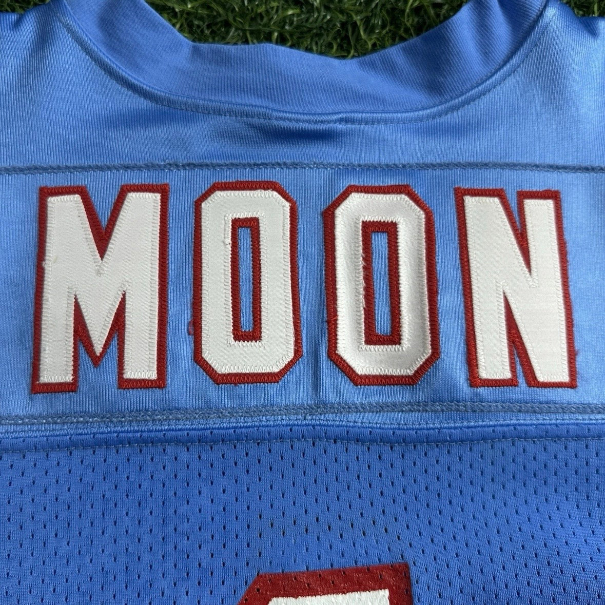 1991 Russell NFL Team Issued Game Jersey Houston Oilers Warren Moon Sz. 42 HOF