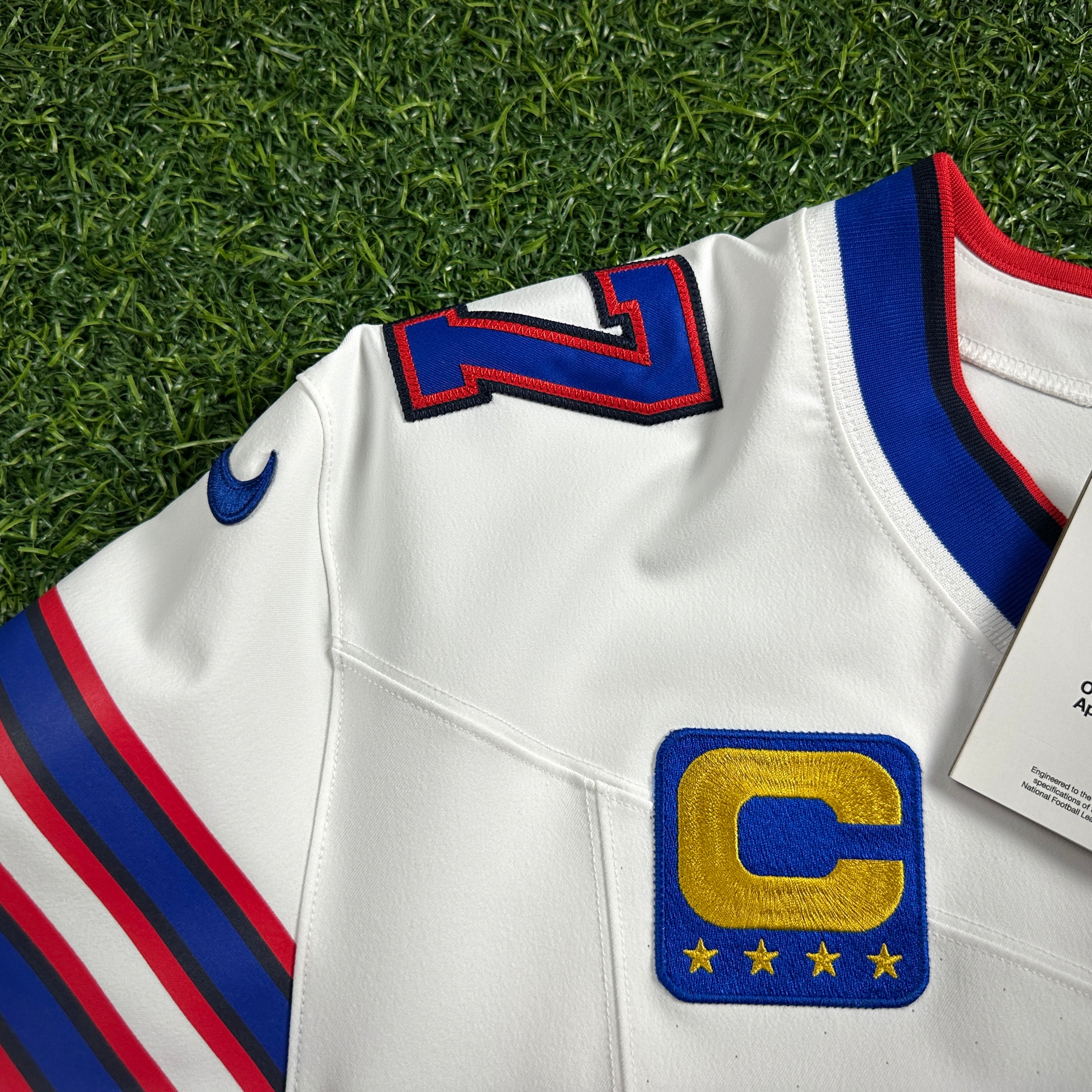 New! 2025 Nike NFL Vapor FUSE Elite Authentic Jersey Buffalo Bills Josh Allen Sz. 48 White Road