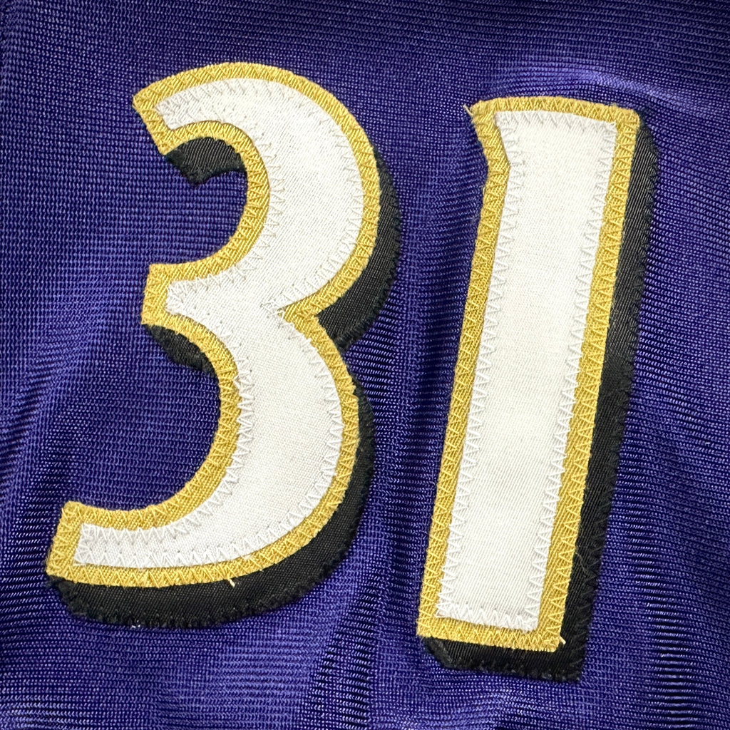 2001 Reebok NFL Authentic Jersey Baltimore Ravens Jamal Lewis Sz. 48 Helmet Tag