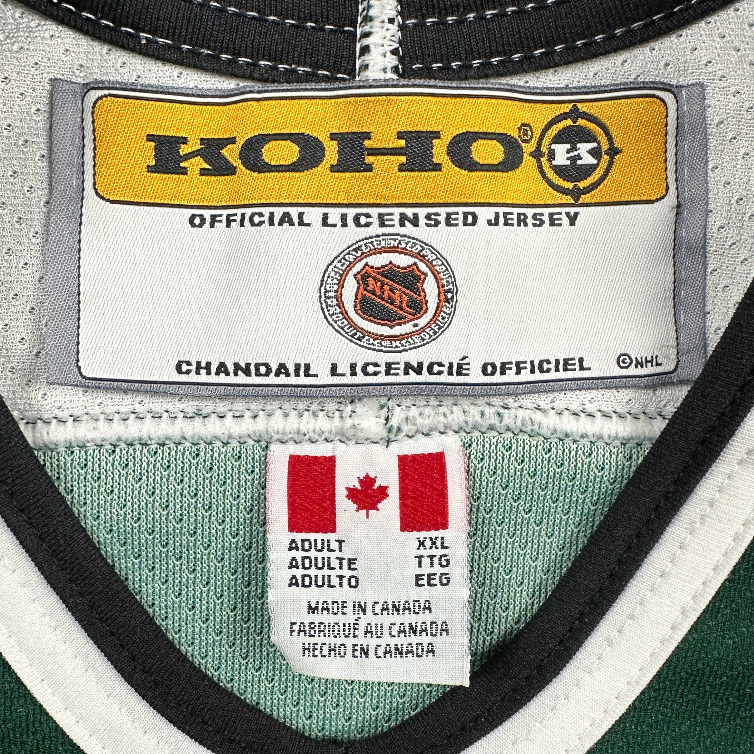 2001/02 Koho NHL Dallas Stars Green Away Jersey Sz. 2XL Vintage