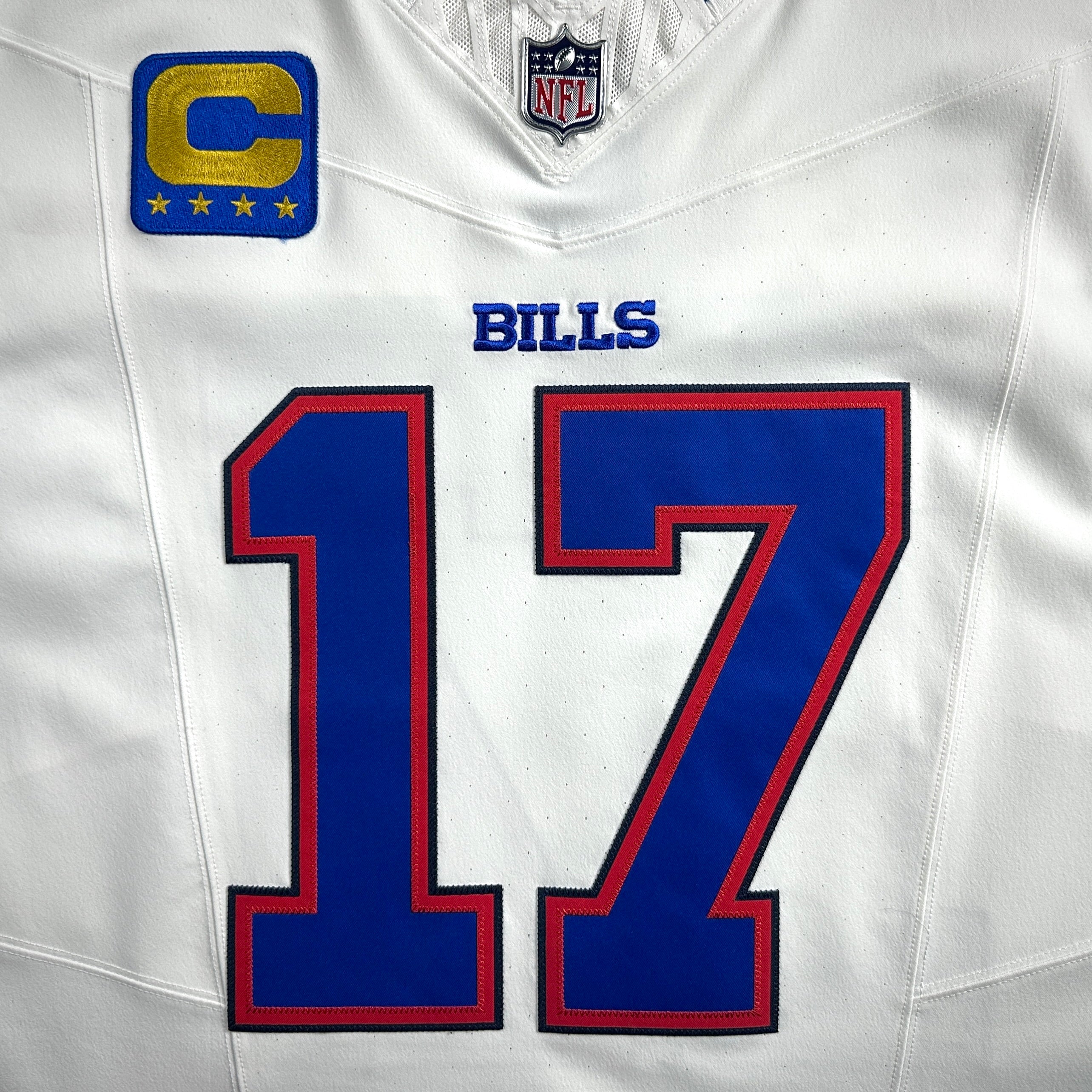 New! 2025 Nike NFL Vapor FUSE Elite Authentic Jersey Buffalo Bills Josh Allen Sz. 48 White Road