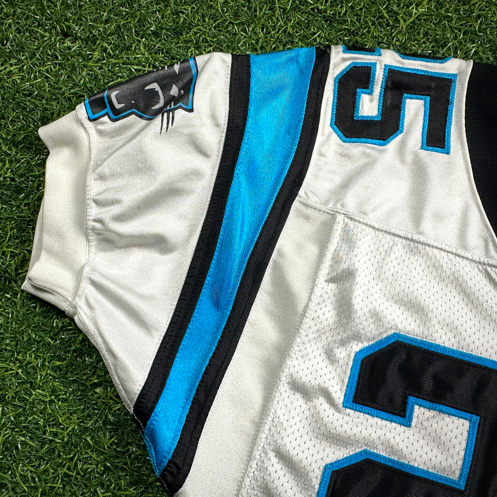 2004 Reebok NFL Game Used Worn Jersey Carolina Panthers Joey Harris Sz 40 Rookie