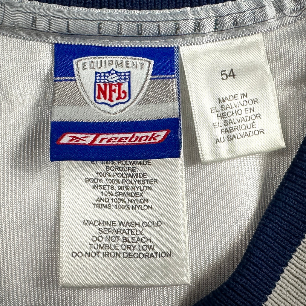 2002 Reebok NFL Authentic Jersey New England Patriots Adam Vinatieri Sz. 54 HOF