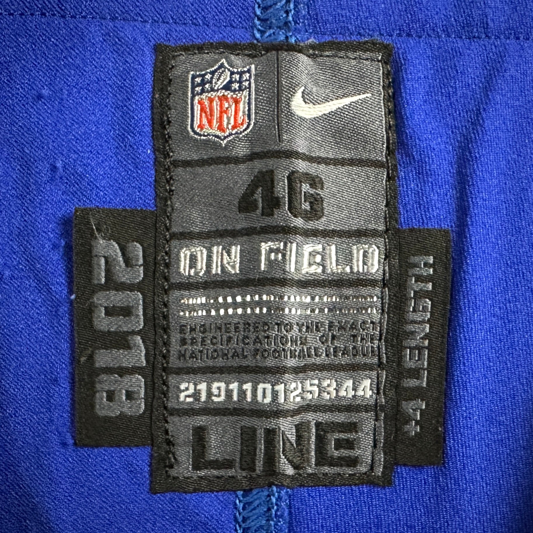 2022 Nike NFL Game-Used Rookie Jersey Buffalo Bills Alec Anderson Sz. 46 Team COA