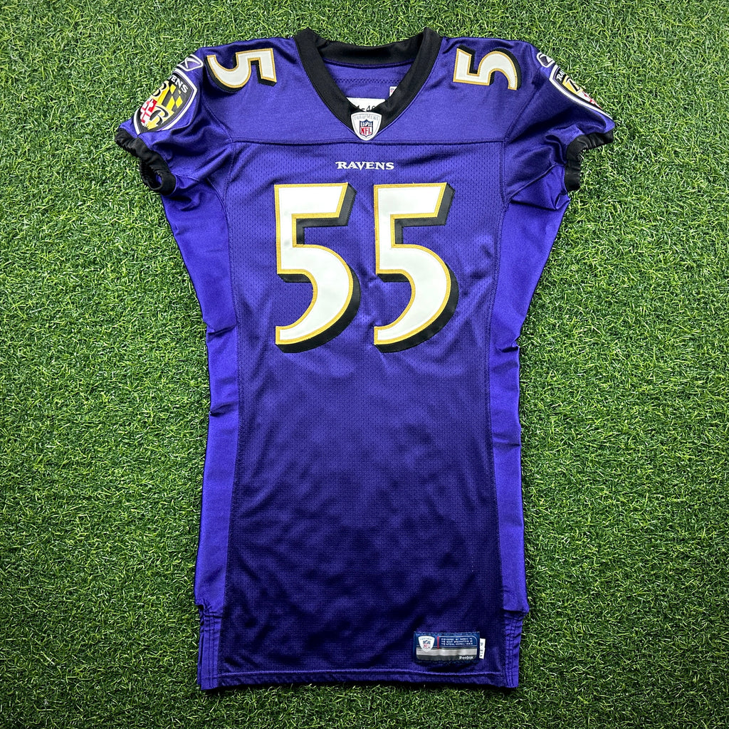 2011 Reebok NFL Authentic Team-Issued Game Jersey Baltimore Ravens Terrell Suggs Autograph PSA Cert