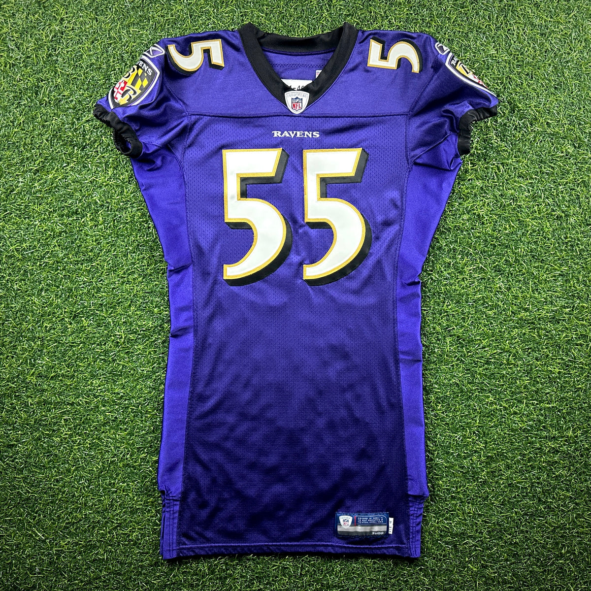 2011 Reebok NFL Authentic Team-Issued Game Jersey Baltimore Ravens Terrell Suggs Autograph PSA Cert