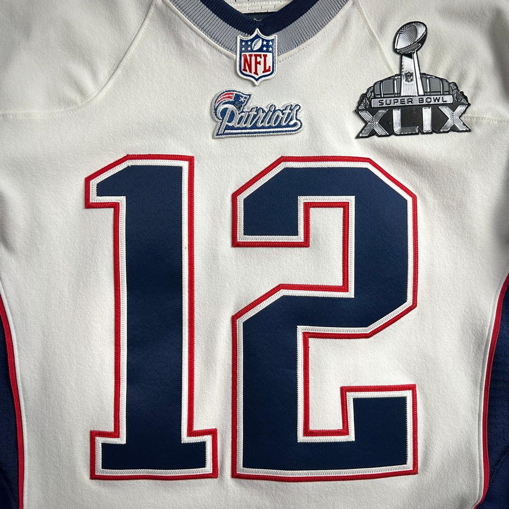 2014 Nike NFL Elite Authentic Jersey New England Patriots Tom Brady Sz. 44 Super Bowl XLIX MVP
