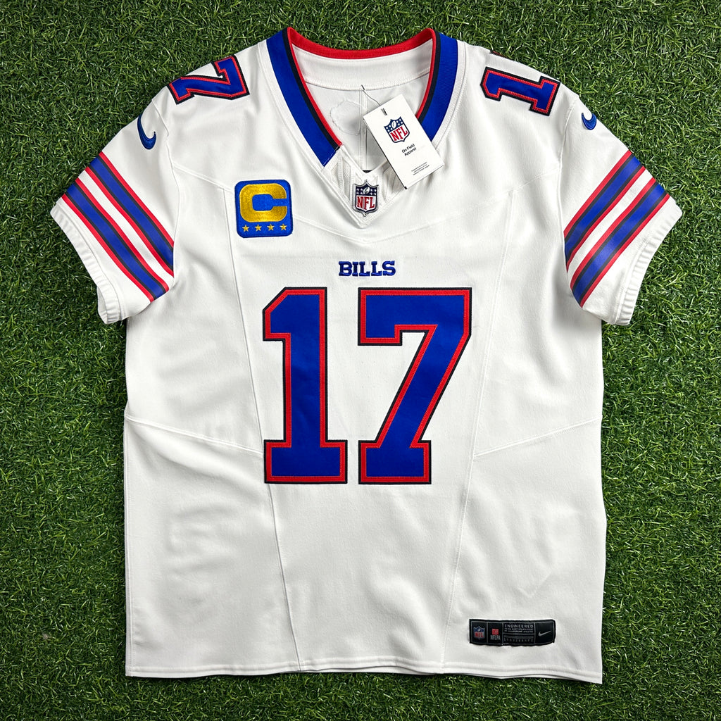 New! 2025 Nike NFL Vapor FUSE Elite Authentic Jersey Buffalo Bills Josh Allen Sz. 44 White Road