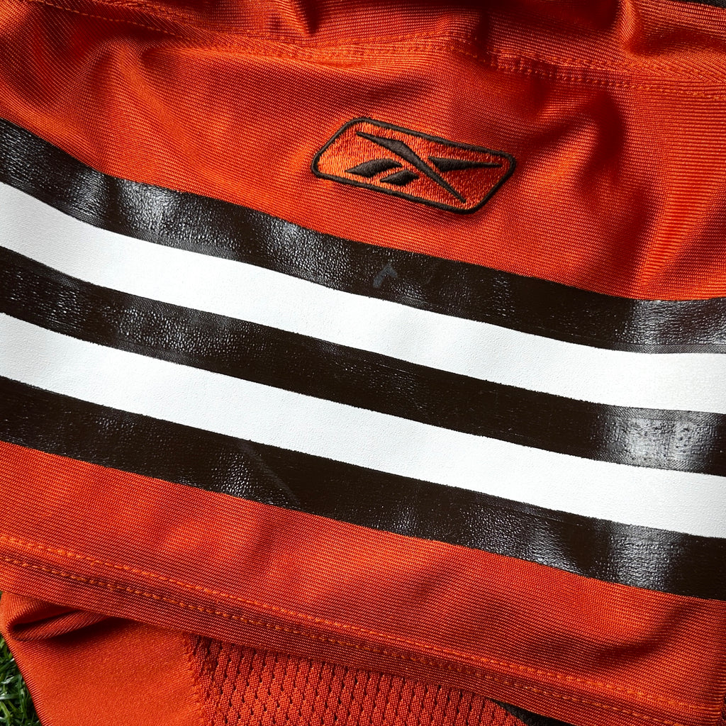 2003 Reebok NFL Authentic Team-Issued Jersey Cleveland Browns Gerard Warren Sz. 46 Orange Alternate