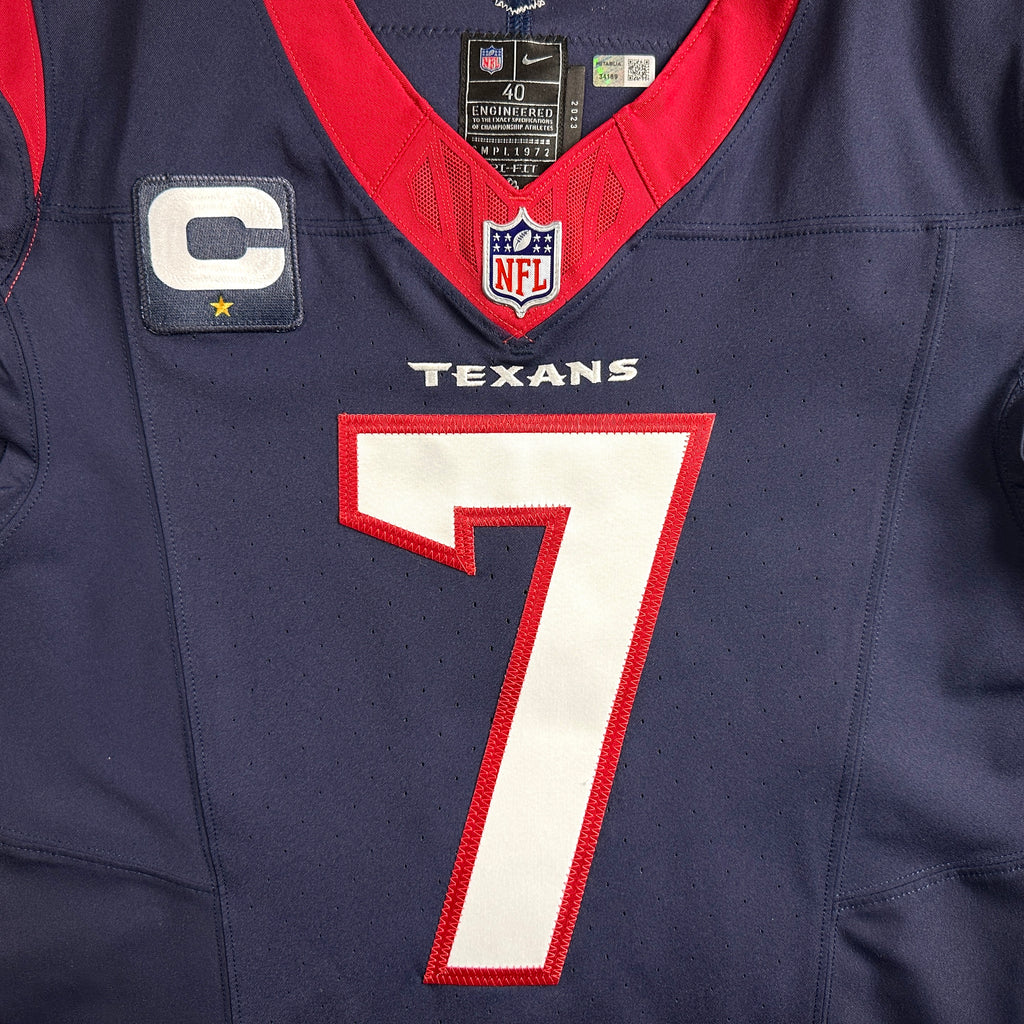 2023 Nike NFL Team Issued Game Jersey Blue Houston Texans CJ Stroud Rookie Sz. 40 COA
