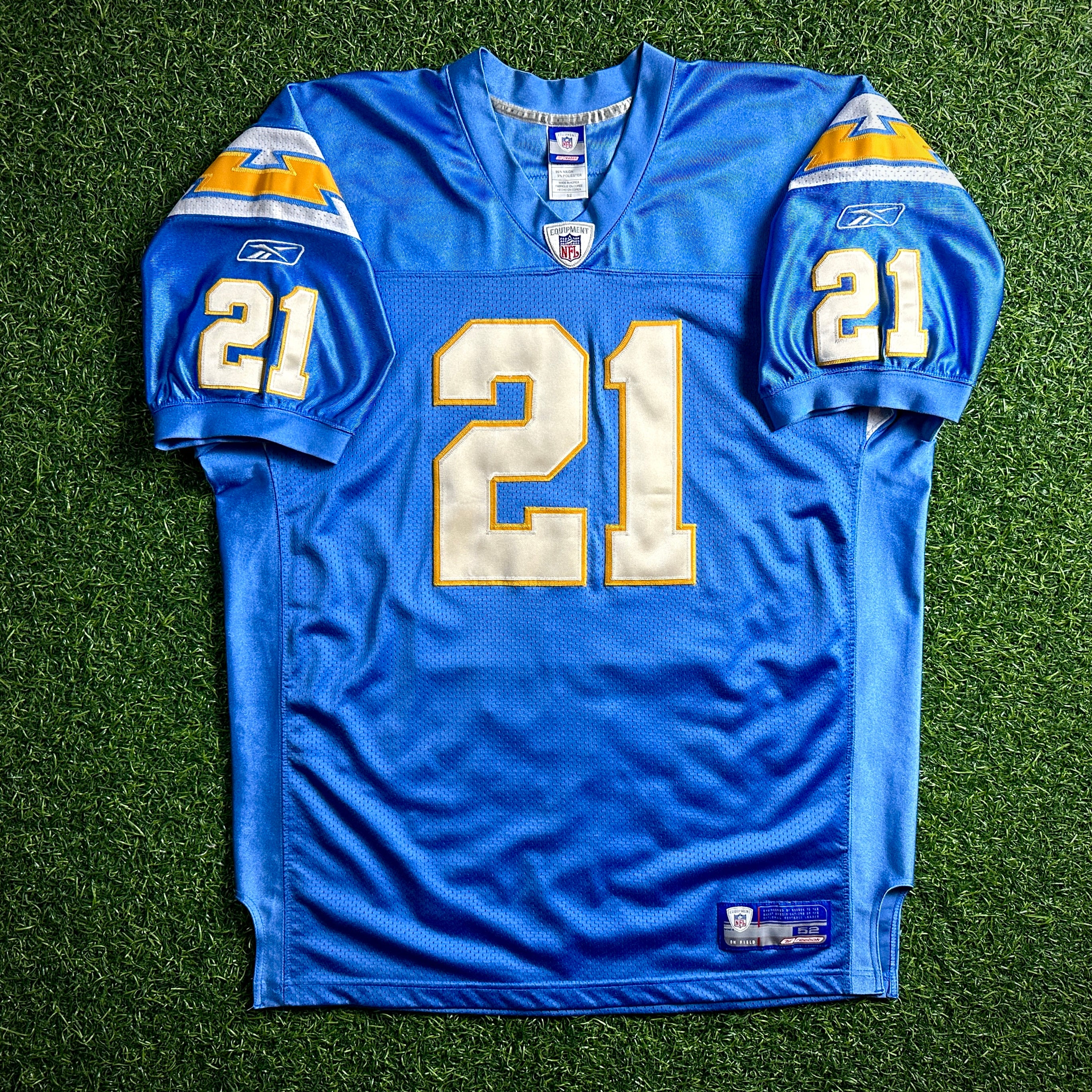 2002 Reebok NFL Authentic Jersey San Diego Chargers LaDanian Tomlinson 52 Throwback