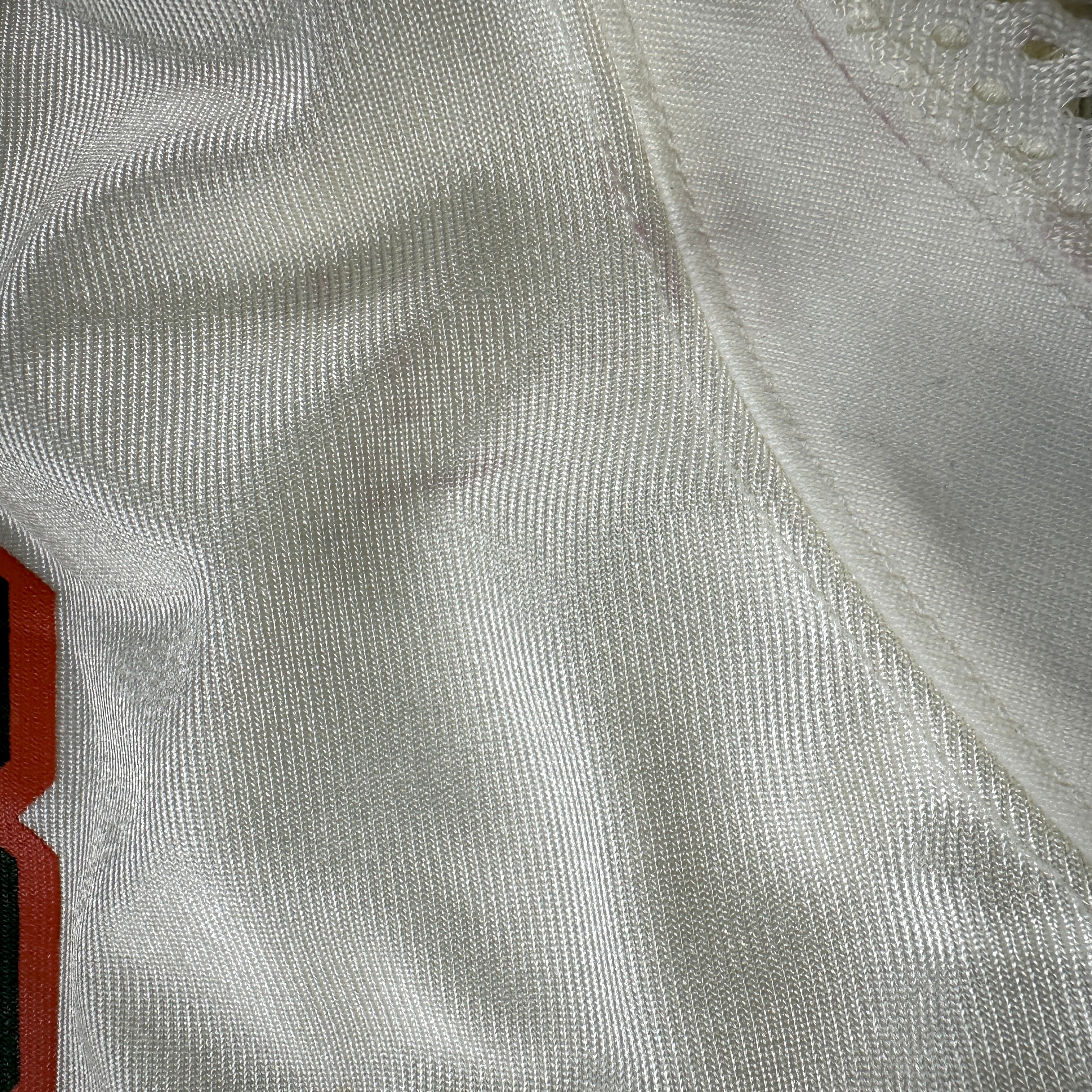 2000 Nike NCAA Game-Used Gator Bowl Jersey Miami Hurricanes Jarrell Weaver Sz. 48 Set 1