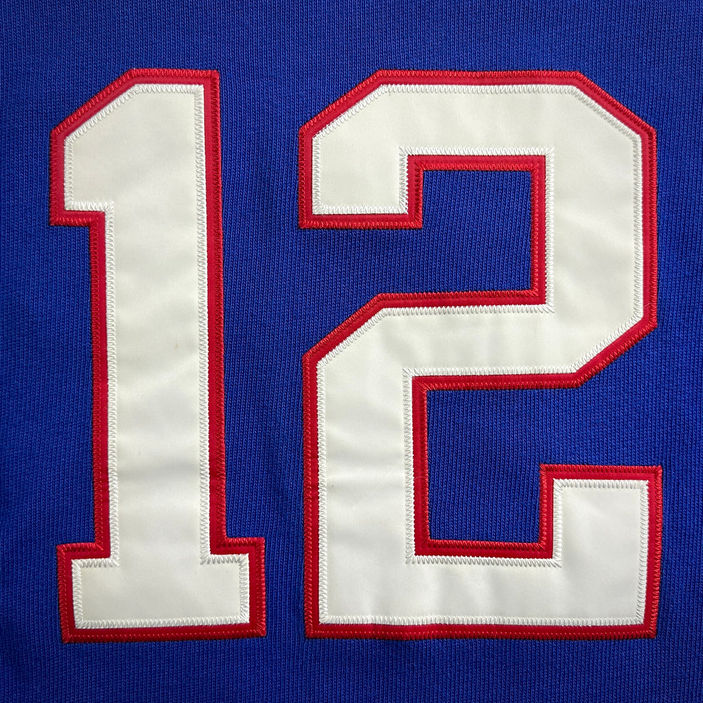 2003 Reebok Gridiron Classics NFL Throwback Jersey Sweater Buffalo Bills Jim Kelly Sz. L Vintage